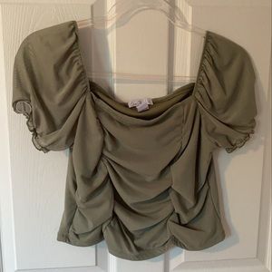 Sage green dress shirt. Size large.